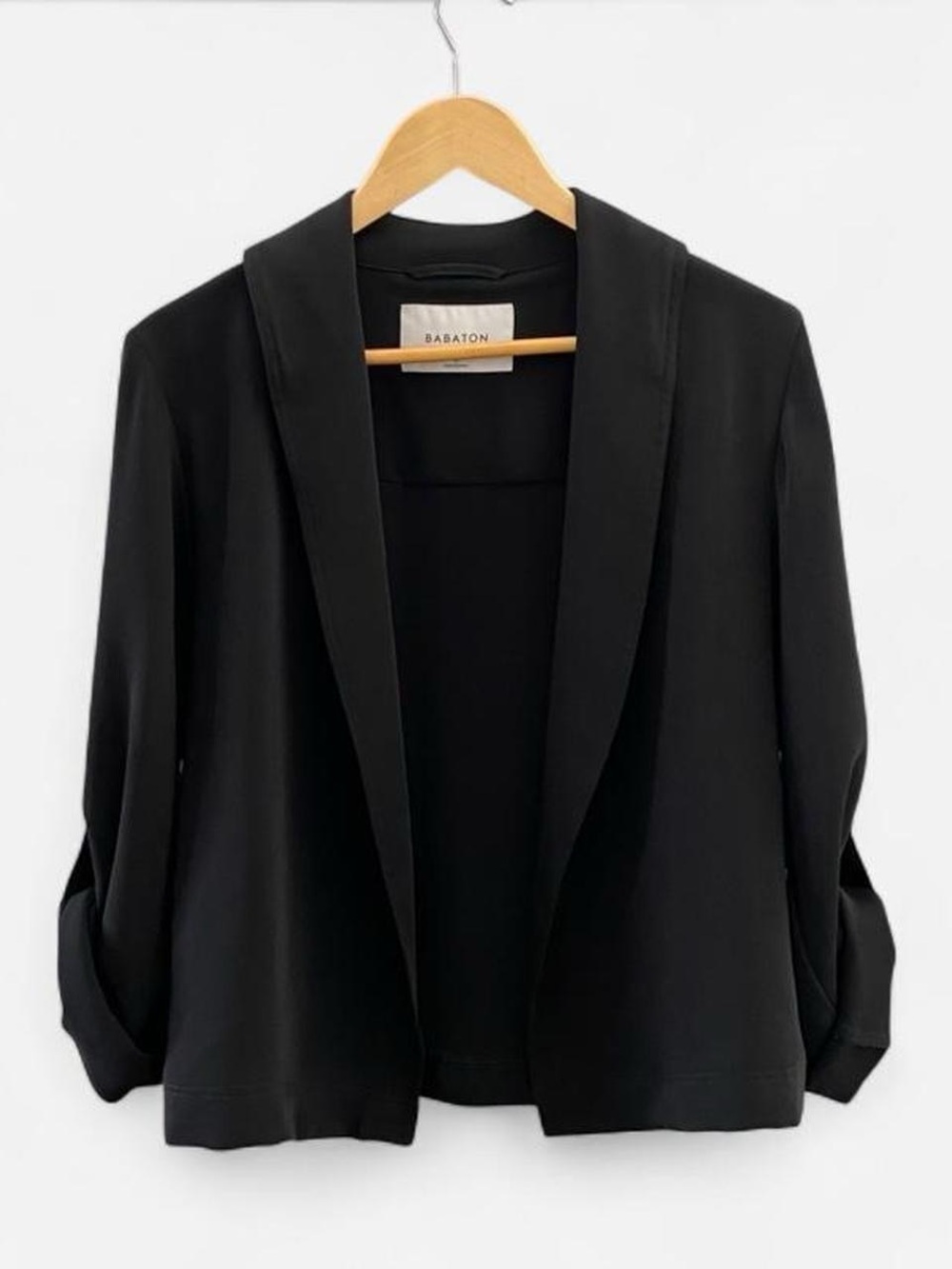 Artizia Babaton Black Open-Front Blazer Jacket